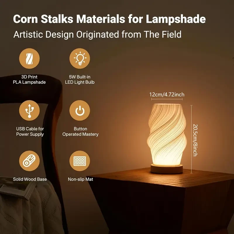 OSORD Modern Dimmable Table Lamp