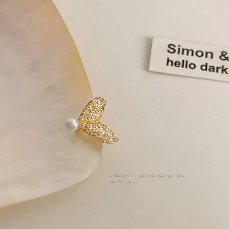 Pearl Female Earless Earrings Simple Earrings Niche High-end Sense Ear Bone Clip