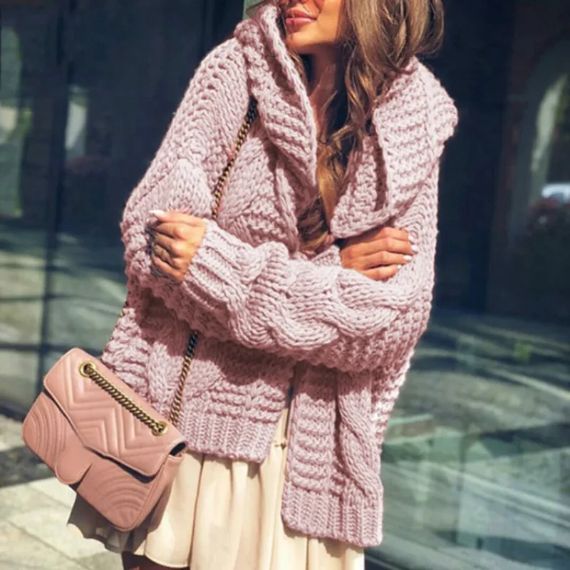 chunky knit throw