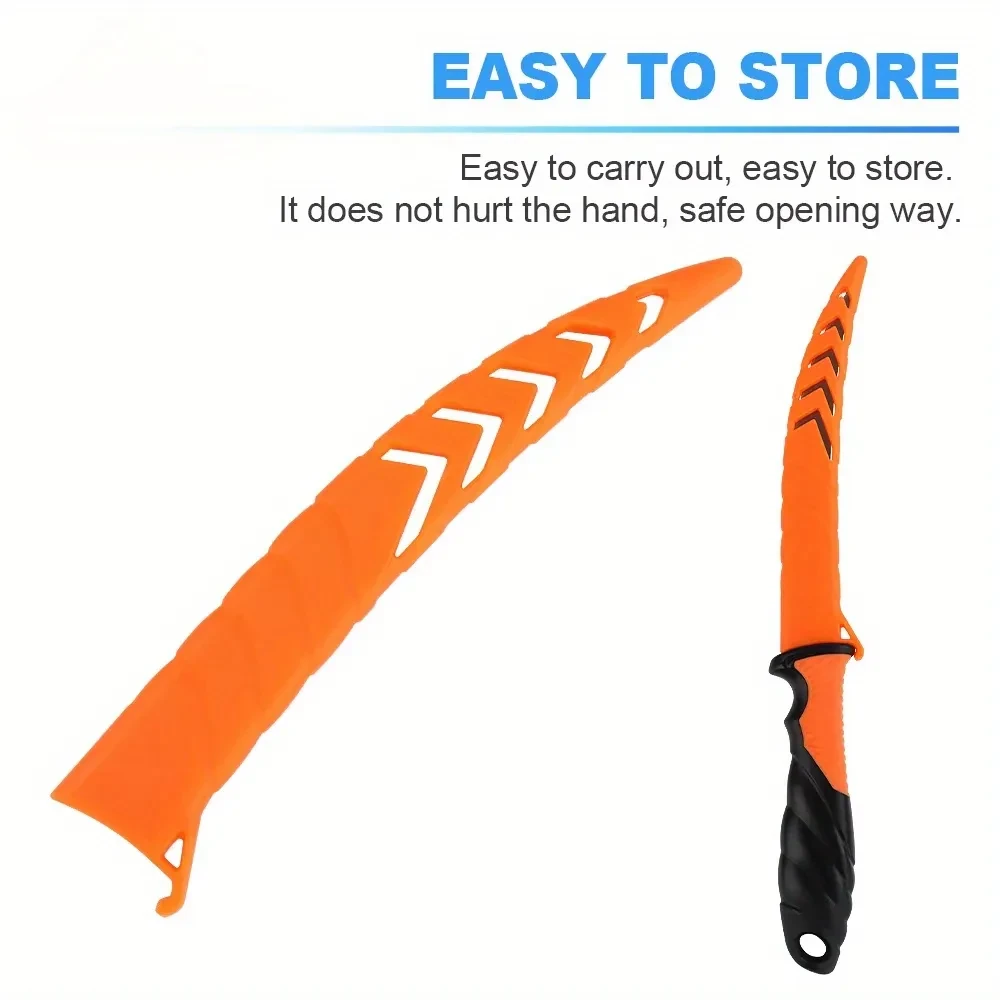 Fisherman's Knife With Orange Handle