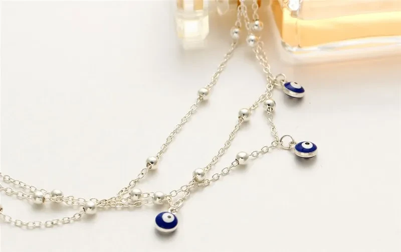 Eye Pendant Footwear Fashion Jewelry Bead Chain Anklet