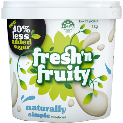 Yoghurt Natural Reduced Sugar