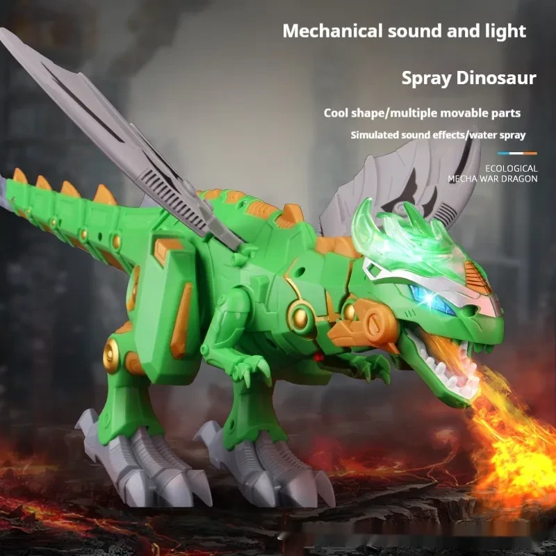 Blowing Fog Dragon Toy Electric Walking Dinosaur