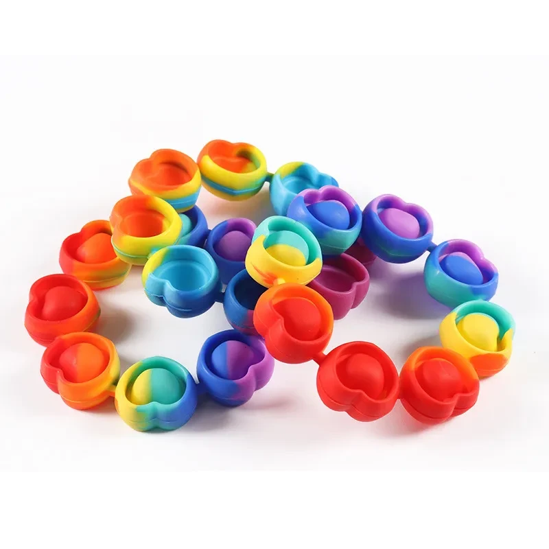 Children's Silicone Puzzle Squeeze Ring Toy