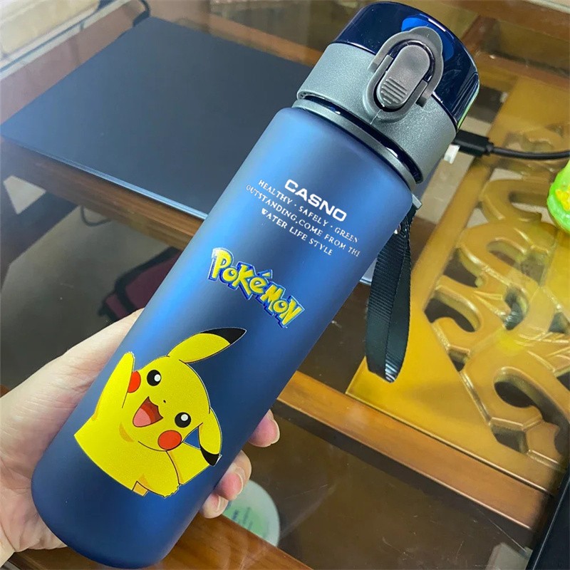 MINISO Pikachu 560ml Direct Drinking Water Bottle – Large Capacity Portable Coffee Cup, Leak Proof, Durable Cartoon Cute Hydroflask