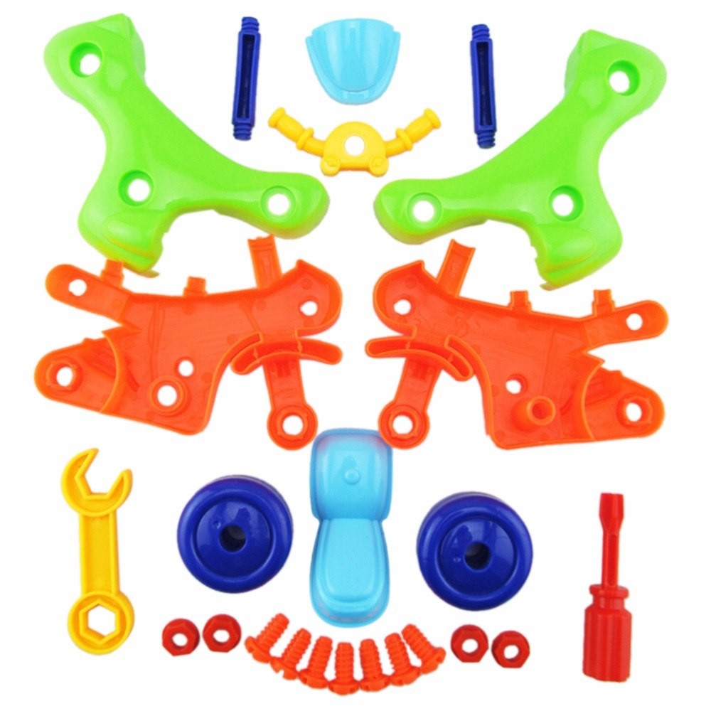 Children's educational car motorcycle disassembly toy