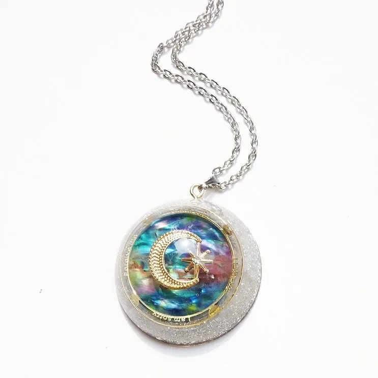 Handmade Crystal Pendant Necklace Sweater Chain