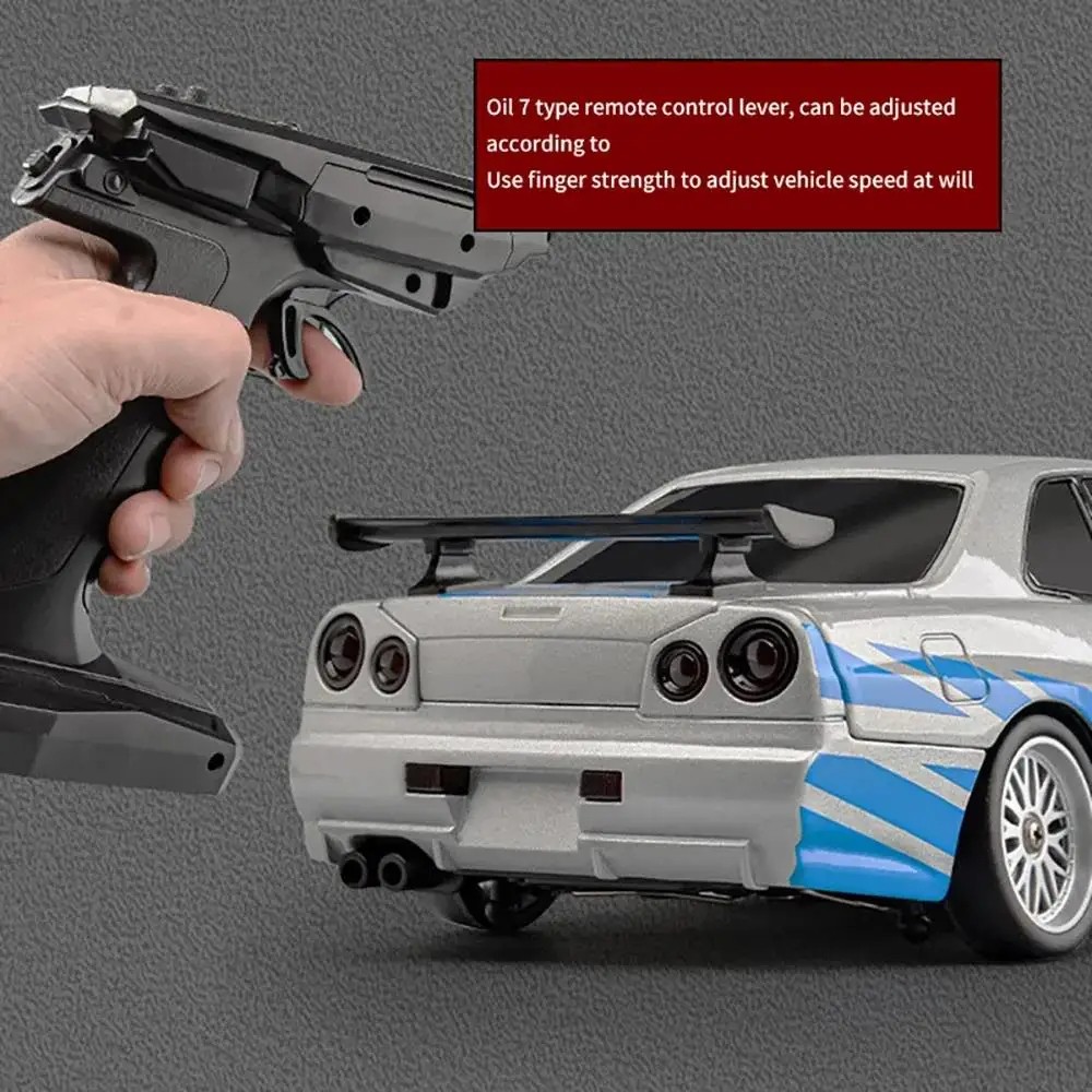 2.4GHz LD RC LD1899 1/18 RC Drifting Car with Gyroscope  On-Road Alloy Body Shell Racing Car