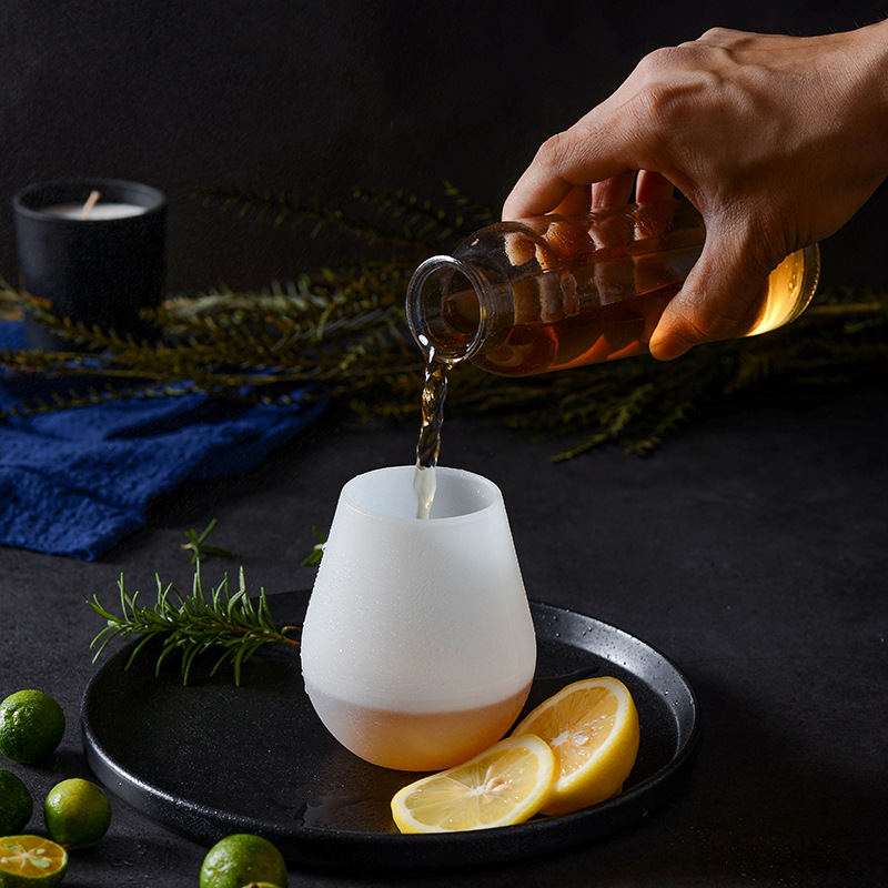 Silicone luminous wine glass