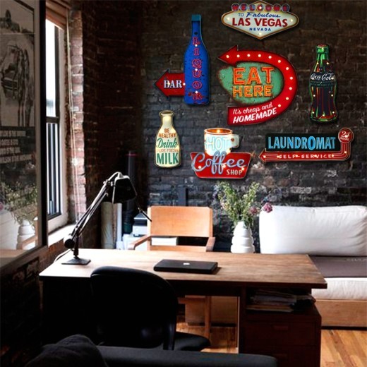 Iron painting background wall decoration