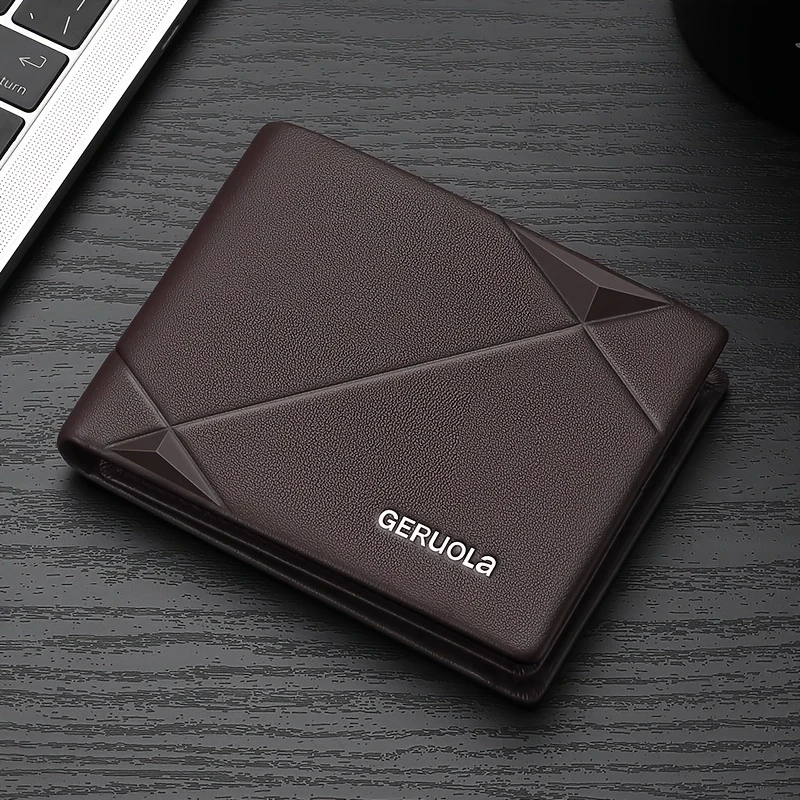 GERUOLA Men's Genuine Leather Slim Wallet