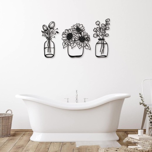 Silhouette Vase Combination Wall Decoration