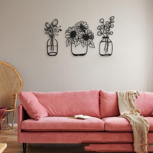 Silhouette Vase Combination Wall Decoration