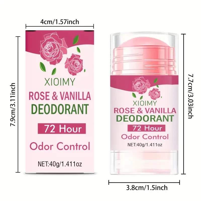 2pcs XIOIMY Rose & Vanilla Deodorant Stick