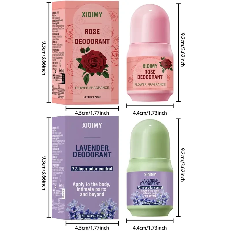 XIOIMY Unisex-Adult Body Balm, 50g Rose & 50g Lavender