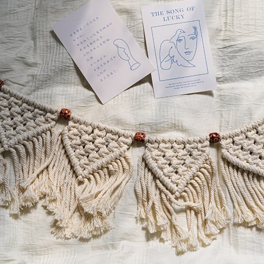 Tassel Woven Small Flag Wall Decoration Wall Room Decorative Tapestry