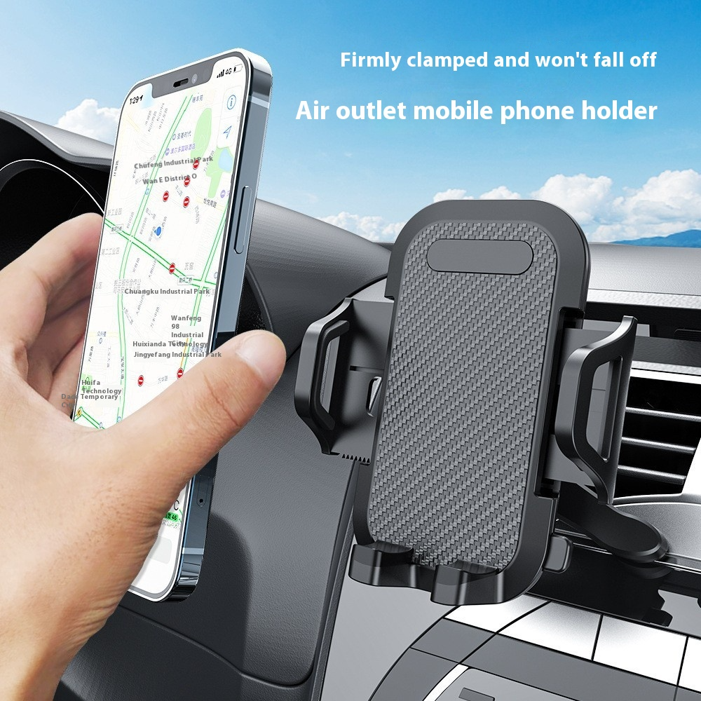 Multifunctional Carbon Fiber Car Vent Mobile Phone Bracket