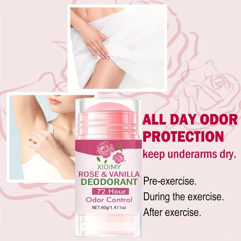 2pcs XIOIMY Rose & Vanilla Deodorant Stick