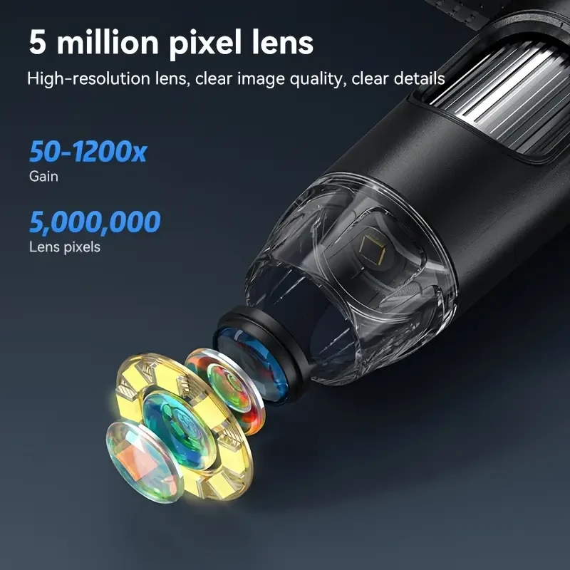 inskam Digital Microscope with 17.78cm HD LCD