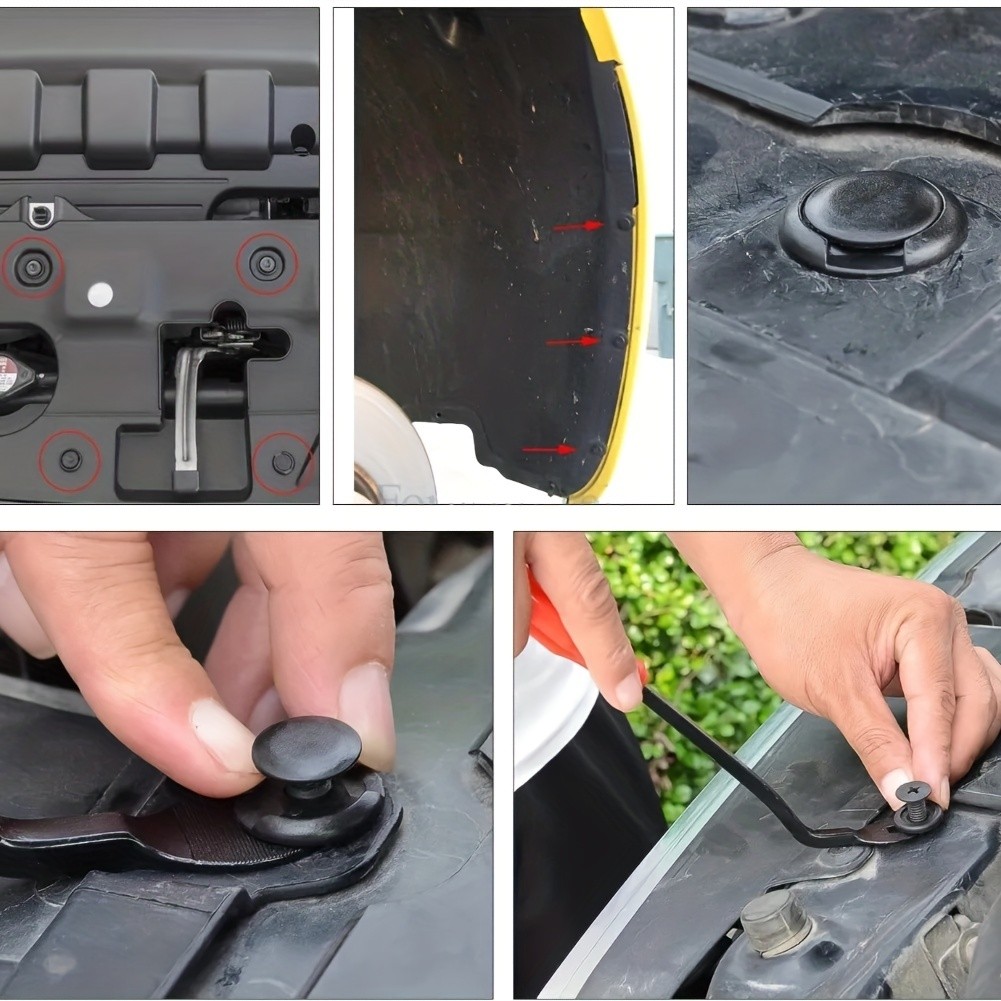 725pcs Auto Fastener Clips Kit Car Body Push Retainer Pin Rivet Bumper Door Trim Panel Retainer Fasteners with Auto Removal Tool