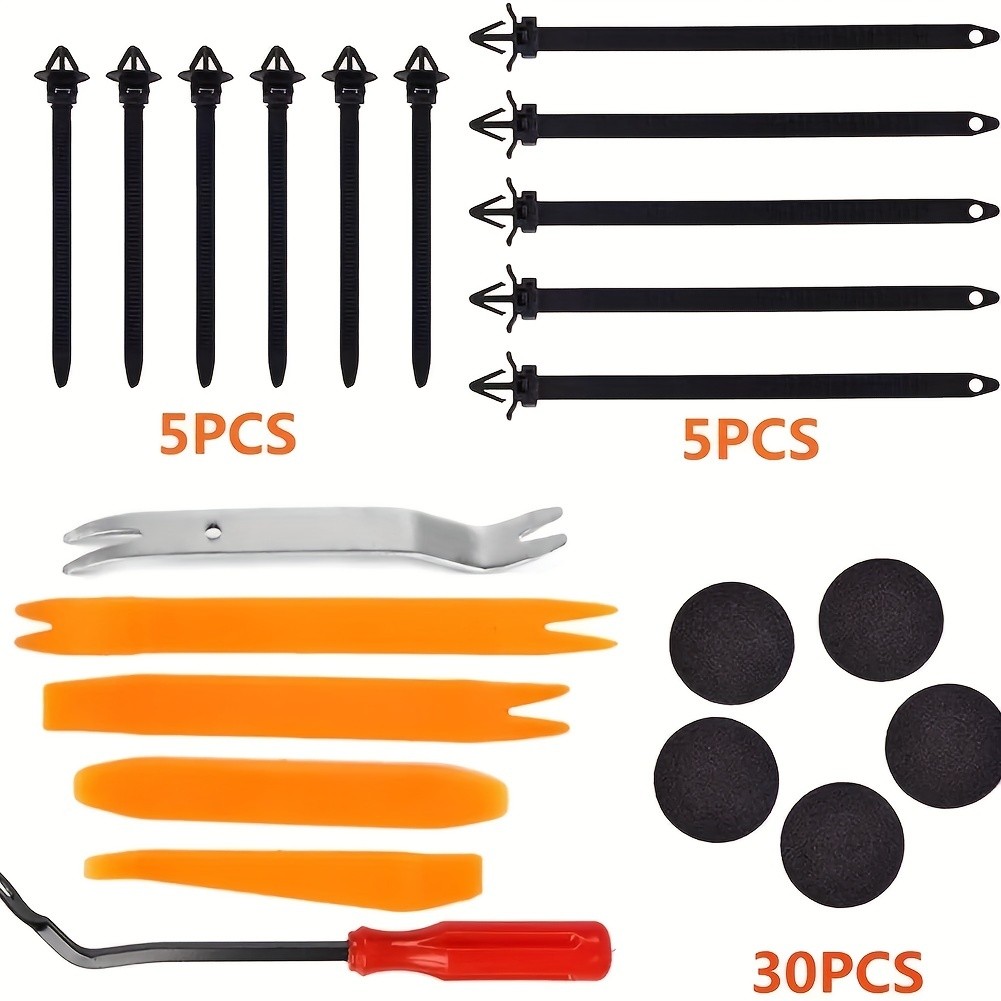 725pcs Auto Fastener Clips Kit Car Body Push Retainer Pin Rivet Bumper Door Trim Panel Retainer Fasteners with Auto Removal Tool