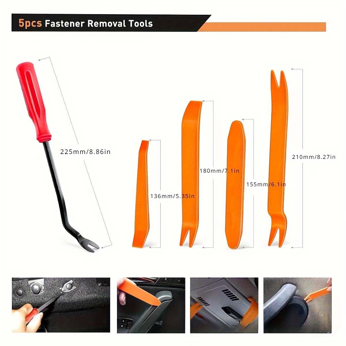 725pcs Auto Fastener Clips Kit Car Body Push Retainer Pin Rivet Bumper Door Trim Panel Retainer Fasteners with Auto Removal Tool