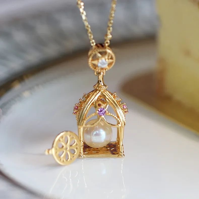 Silver Necklace Pendant Sweater Chain Women