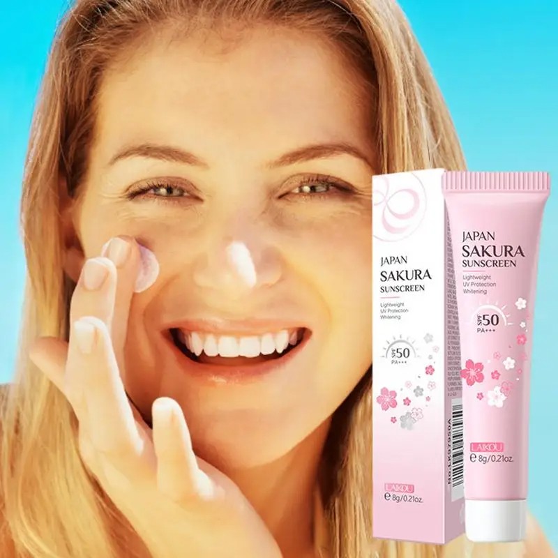 Facial and Body Sunscreen SPF 50 Whitening, Sunblock Skin Protective Cream with Anti-Aging