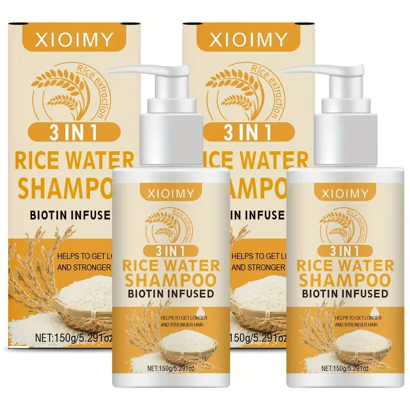 Two 3-in-1 Rice Water Shampoo