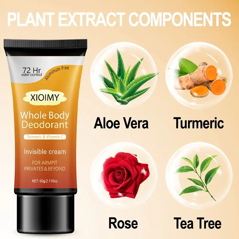 All-Over Deodorant with a Refreshing Ginger And Turmeric Scent