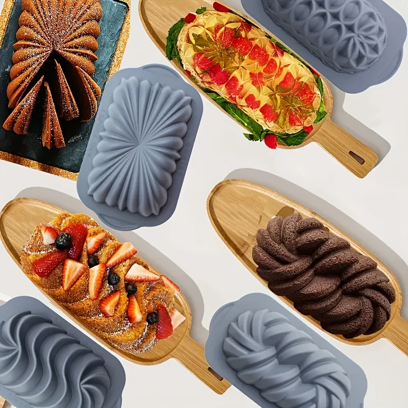 4pcs silicone bread pan
