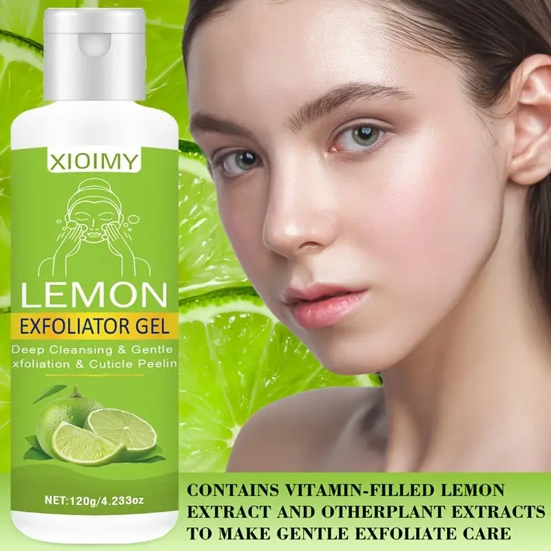 120g Lime Exfoliating Gel with Lemon, Aloe Vera, Rose & Glycerin