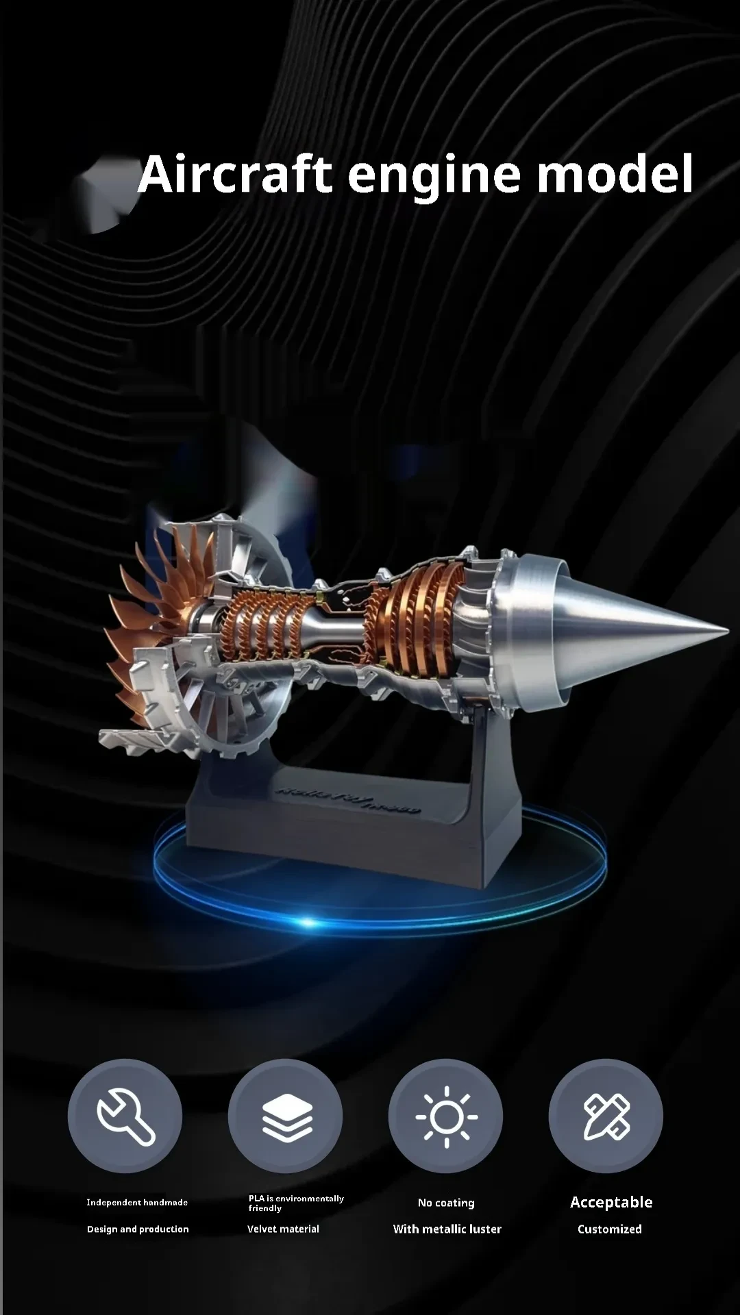 Aviation Generator Model Assembled Toy Decoration
