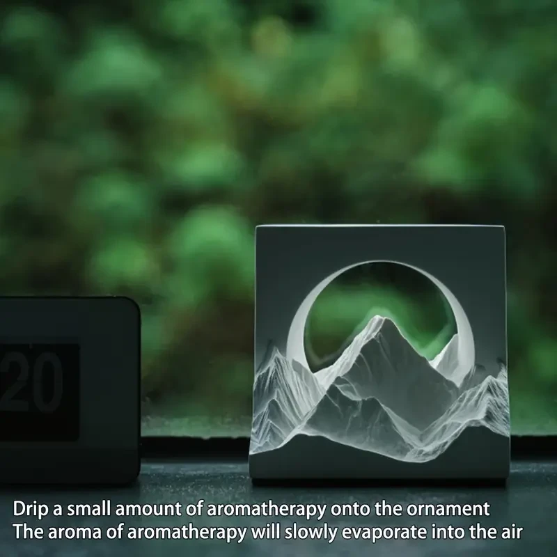 Rizhao Jinshan Aromatherapy Night Light  Adjustable Brightness, DIY Gypsum Desk Lamp with Acrylic Shade, LED Warm Light for Bedroom