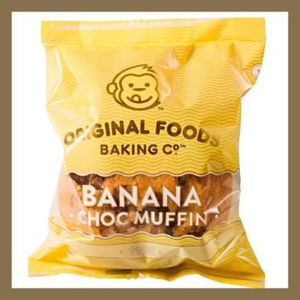 Muffin Banana Chocolate Mega Wrapped