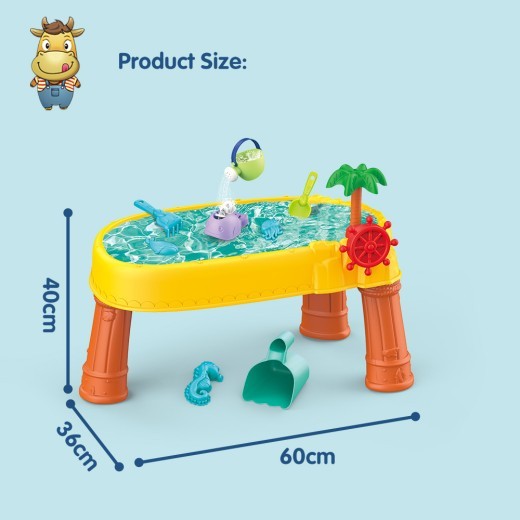 Children's Beach Table Four-layer Pool Garden Toy Suit