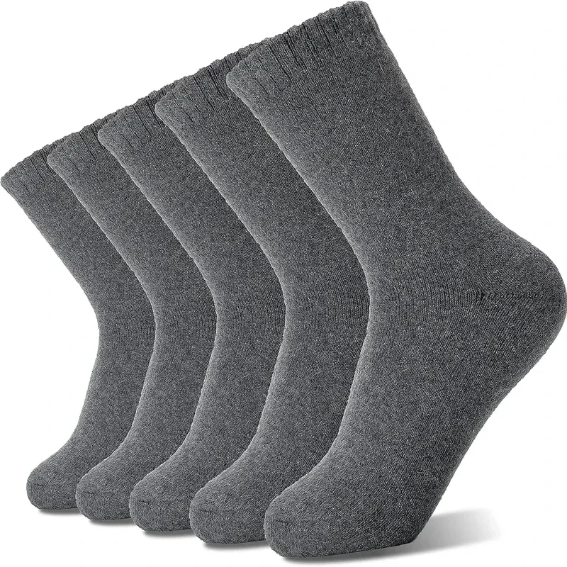 Cold-proof Warm Wool Unisex Thickened Cashmere Tube Socks Set 4