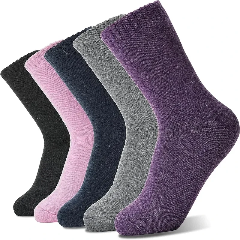 Cold-proof Warm Wool Unisex Thickened Cashmere Tube Socks Set 7