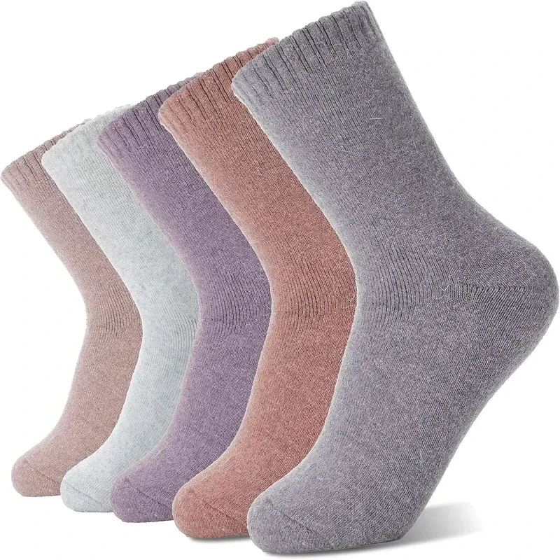 Cold-proof Warm Wool Unisex Thickened Cashmere Tube Socks Set 8