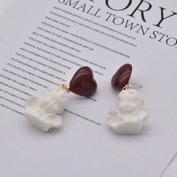 Cupid little angel earrings