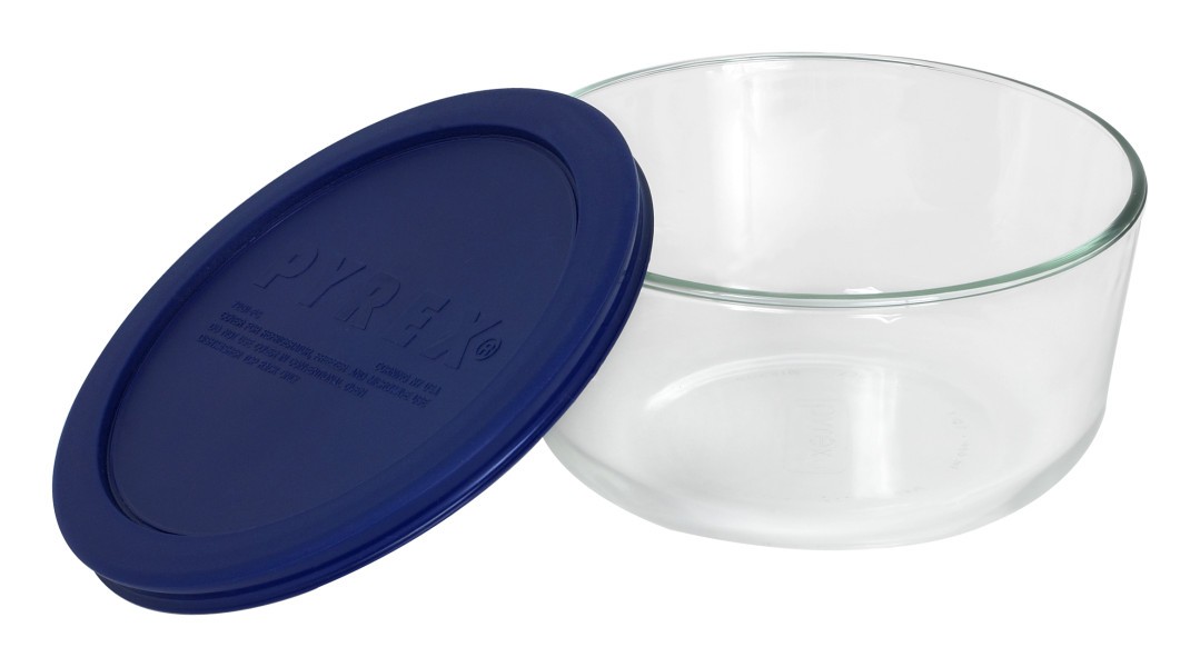 Simply Store 4 Cup Round Container with Blue Lid - Pyrex