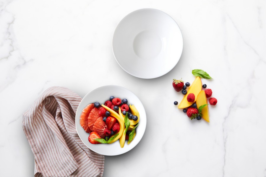 White Coupe Glass Dinner Plate 25cm  - Wiltshire