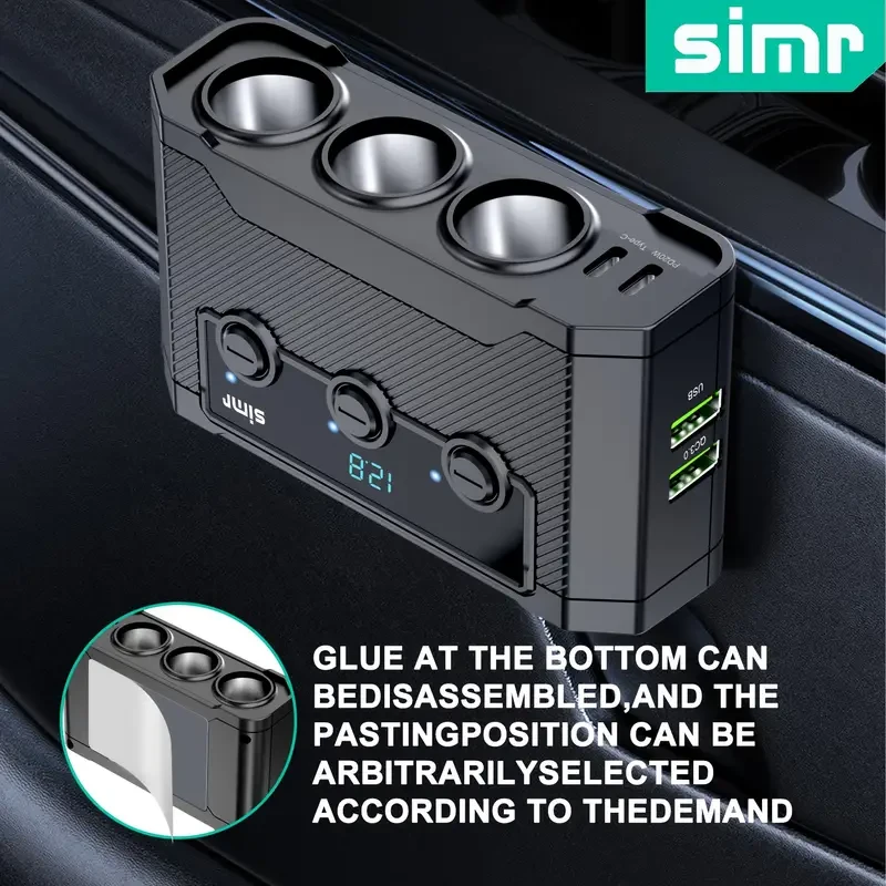 Plug Splitter 7in 1 Car Charger Adapter