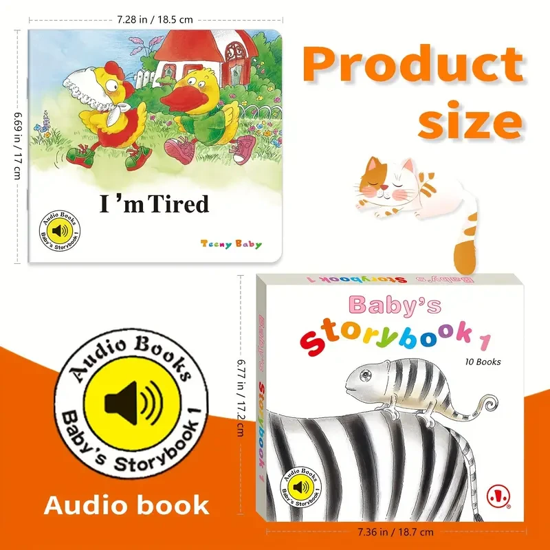 TEENYBABY Children's English Storybooks, Set of 10
