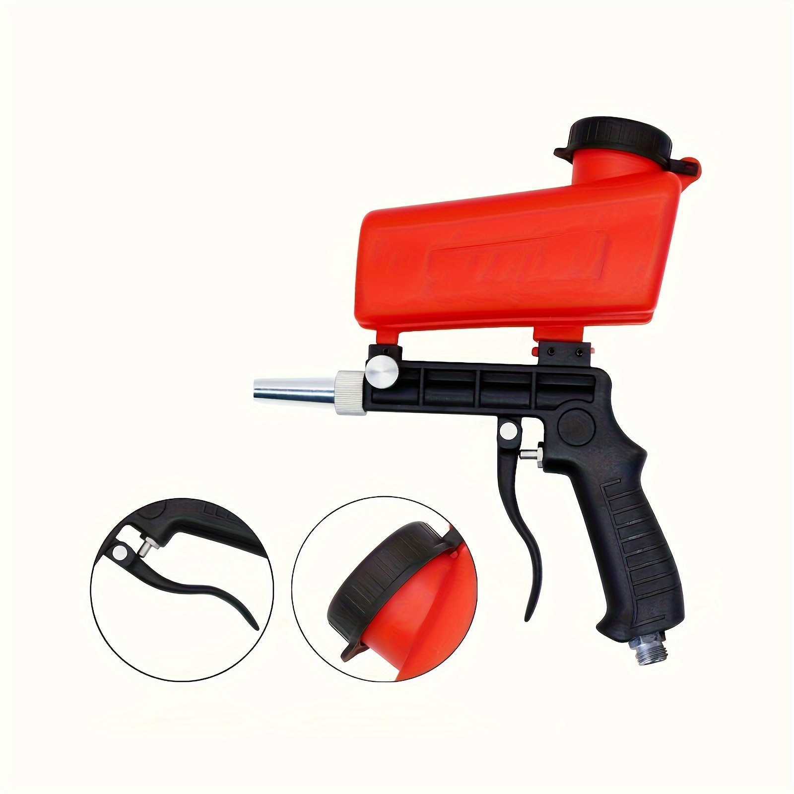 90psi Portable Gravity Sandblaster  High-Pressure Sand Removal Tool for Efficient Cleaning and Abrasive Blasting