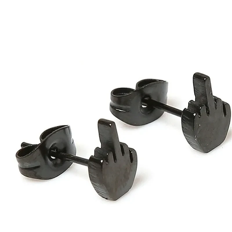 Middle Finger Earrings Finger Earrings