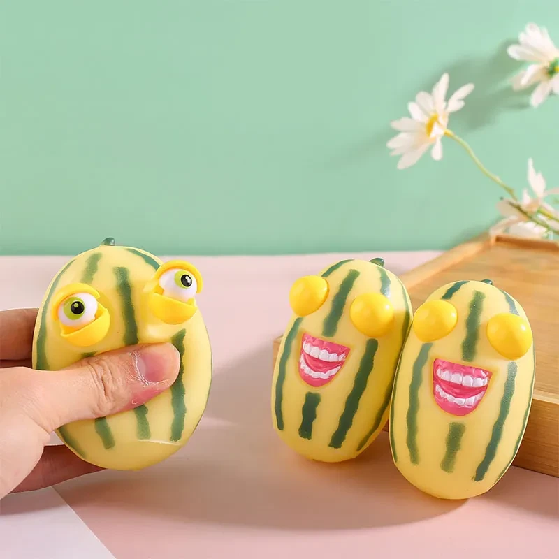 Gravity Simulation Squinting Watermelon Decompression Toy