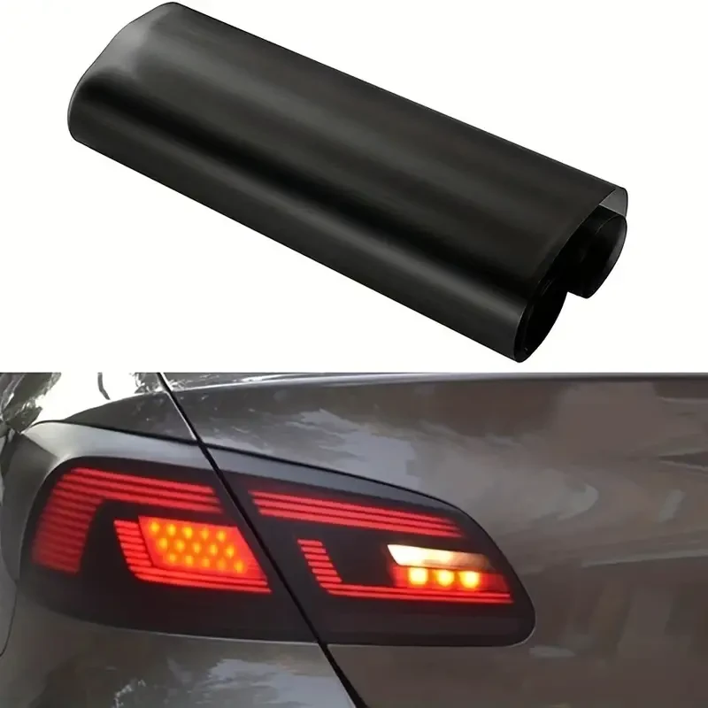 30cmX100cm Matte Smoked Black Vinyl Tint Sticker - Headlights & Taillights Light Film Set