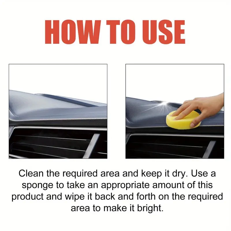 Car Interior Cleaning Paste - Stain Removal, Dashboard Dust Cleaning & Polishing Care