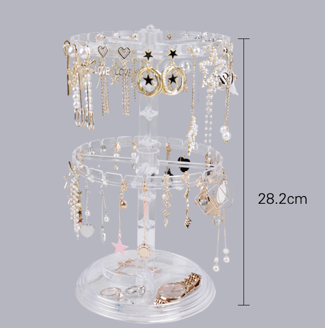 Rotating Earring Storage Rack Display Rack For Women's Earrings